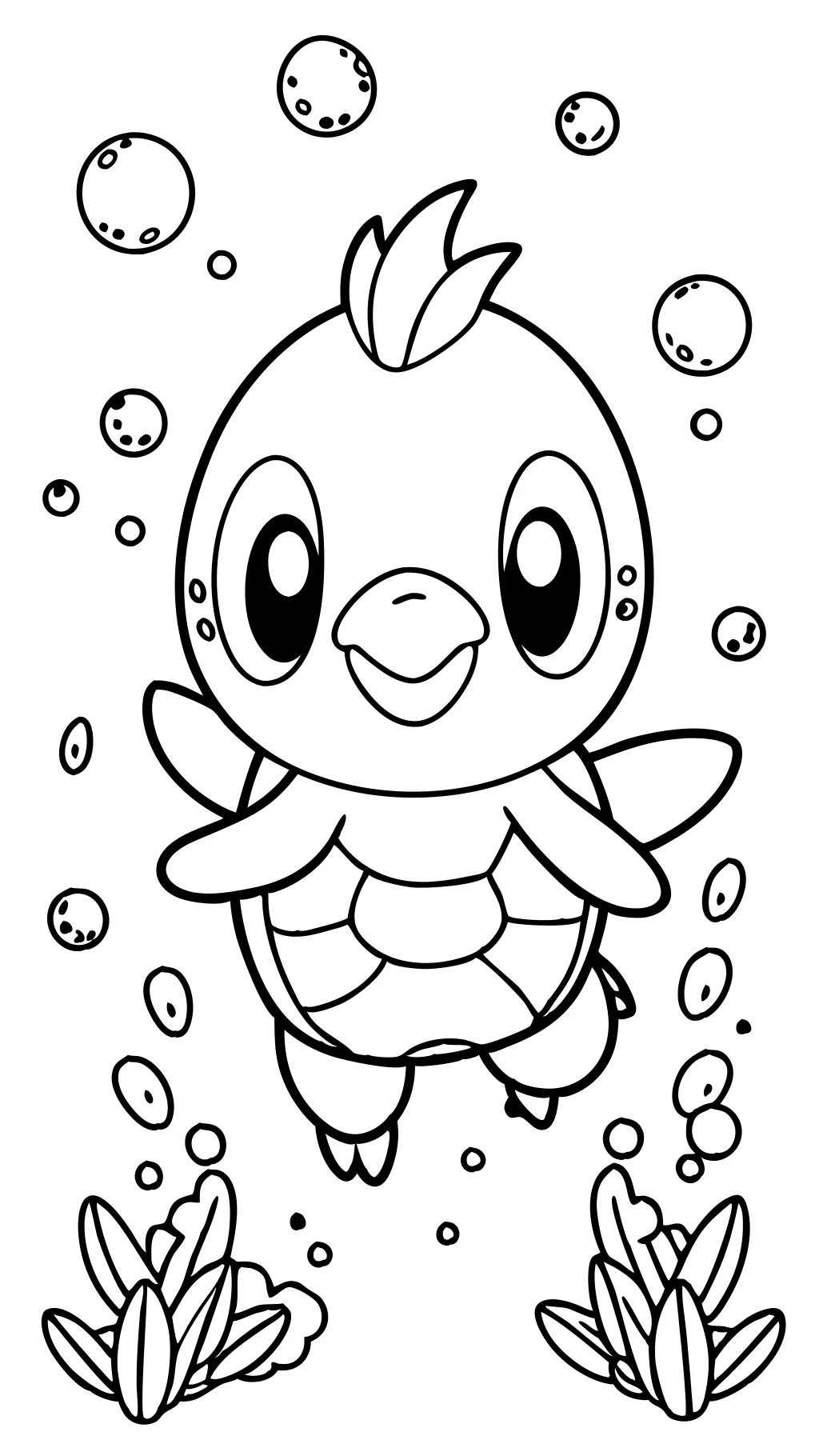 Página para colorear de Piplup